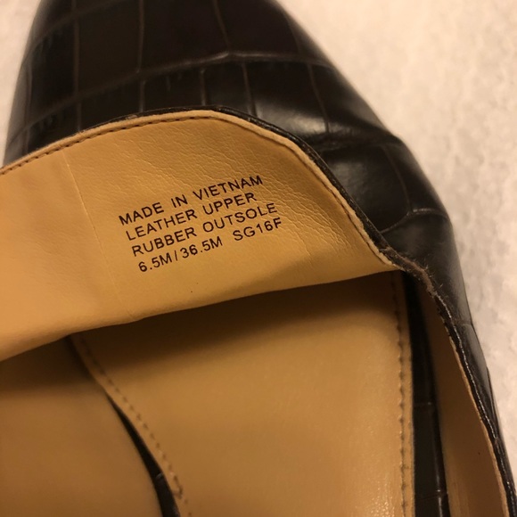 Michael Kors Natasha Crocodile Slide, Dark Brown - Picture 6 of 6